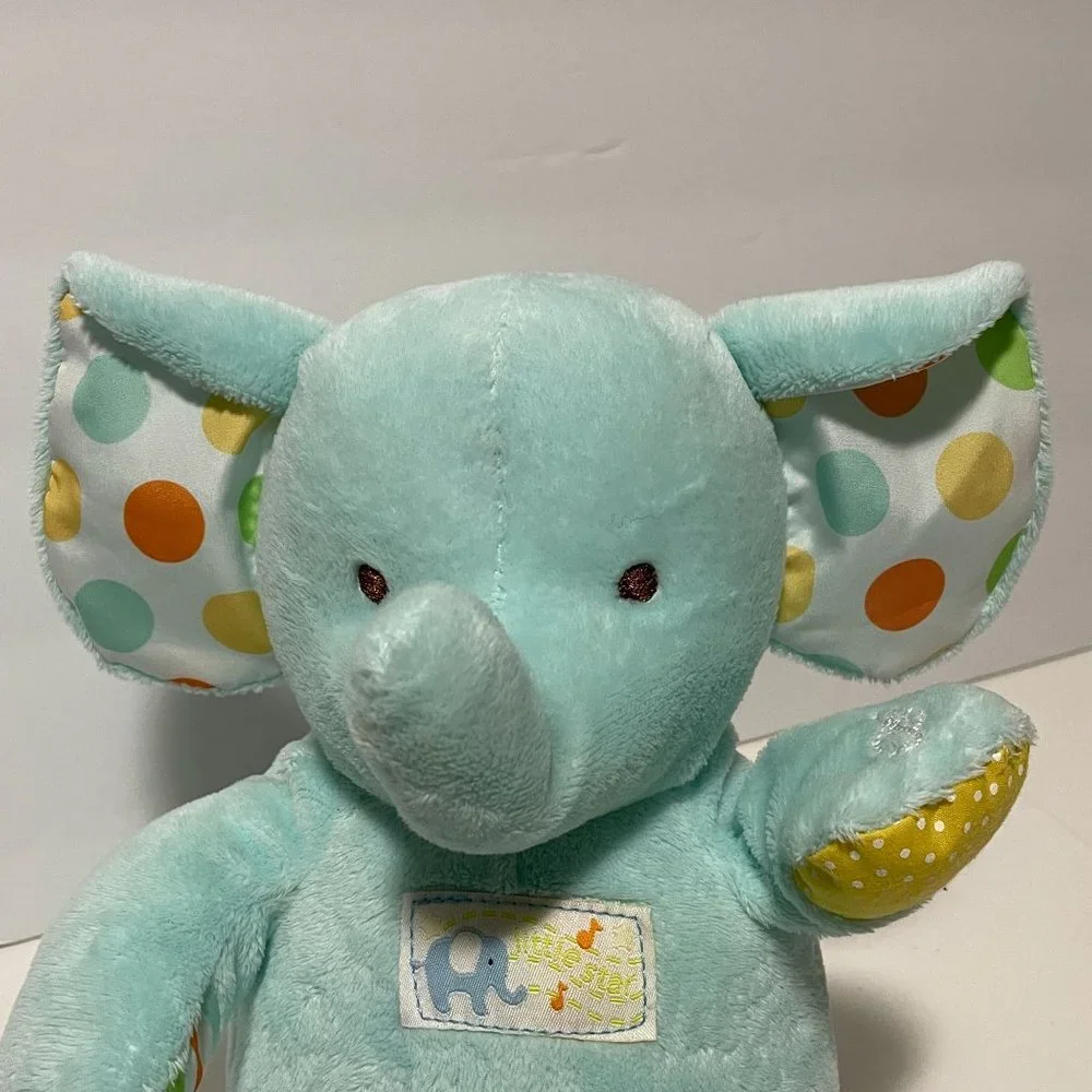 Carters Plush Sing & Dance Elephant Twinkle Twinkle Little‎ Star Musical Blue 9